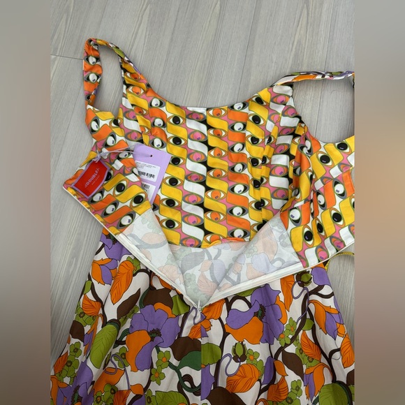 La Double J Sophia Floral Print Square Neck  Dress Size S - Picture 17 of 17